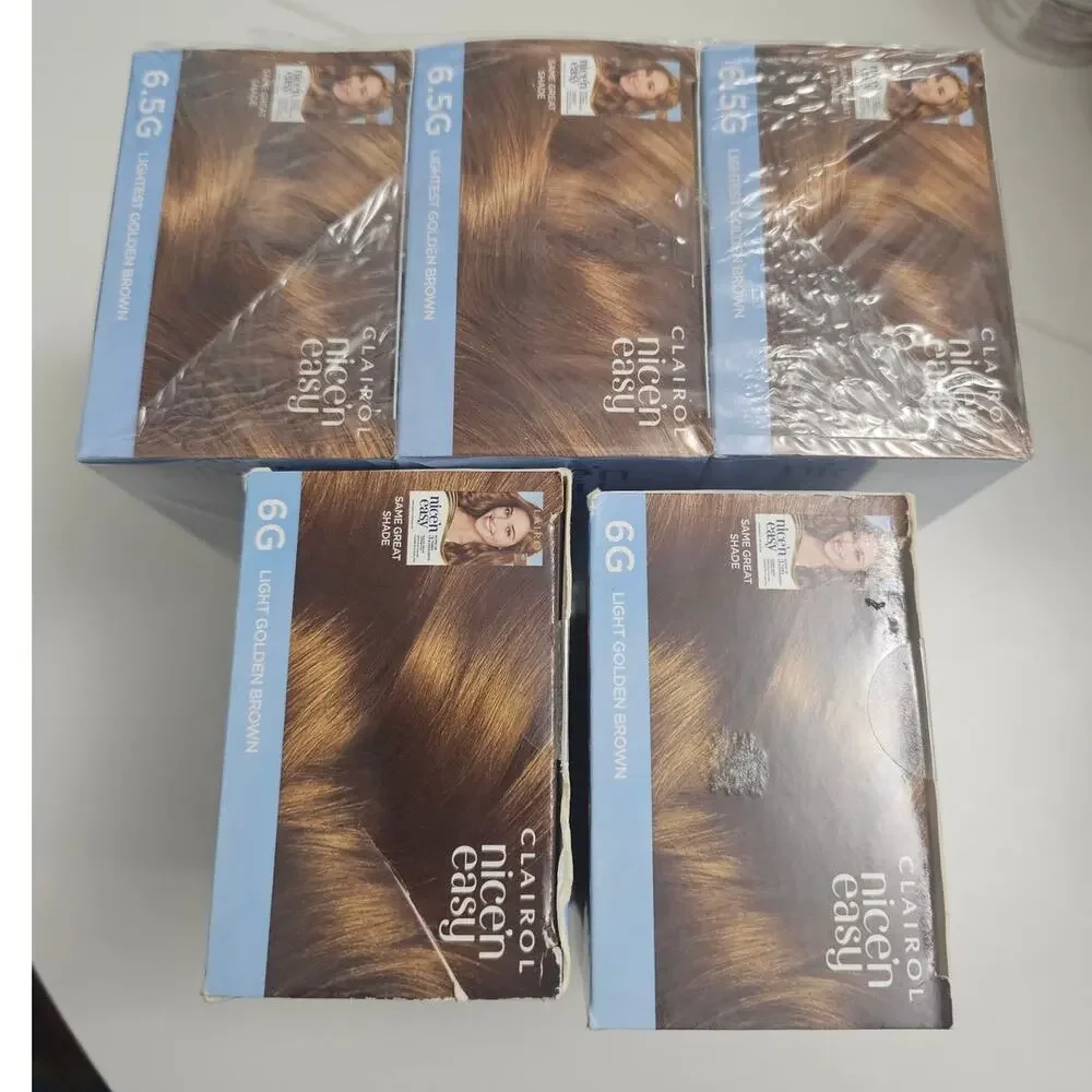 Clairol Nice and Easy Color 6G and 6.5G Bundle of 5 New